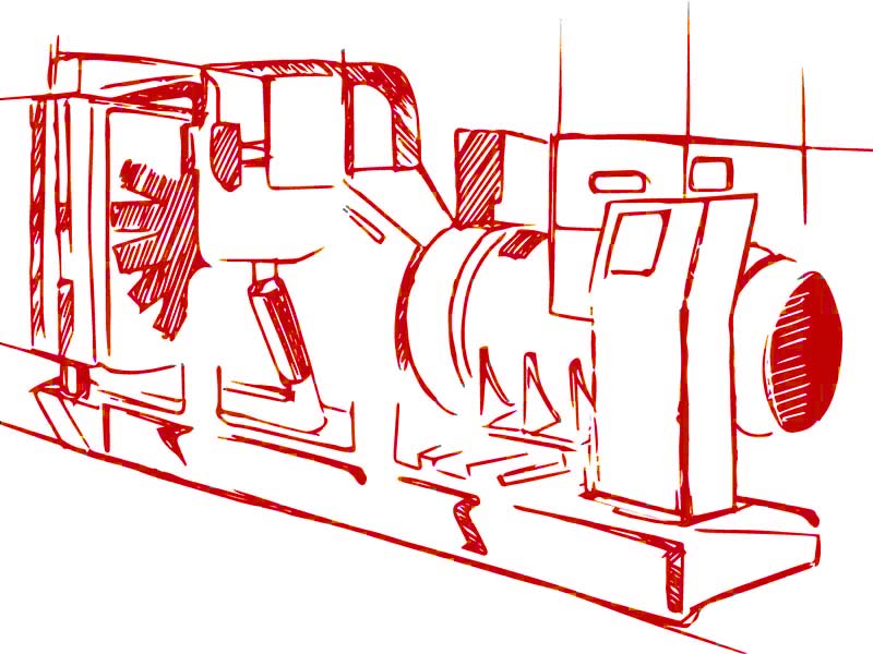 Высоковольтный дизельный генератор АД1000-Т6300-1Р (Baudouin)